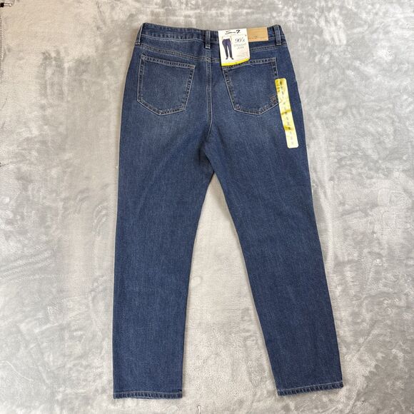 NEW Seven7 Women's 90's Straight Jean Size 8 Dark Wash High Rise 32x29 NWT - Picture 9 of 12